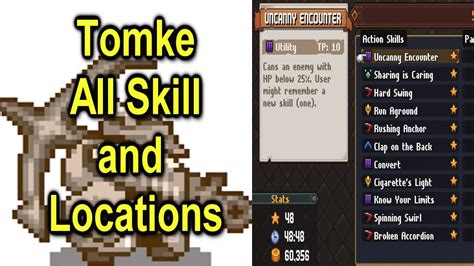 chained echoes tomke skills|Tomkes skill